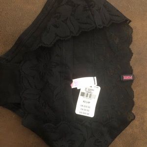 PINK Cotton & Lace Hipster XS NEW-never worn